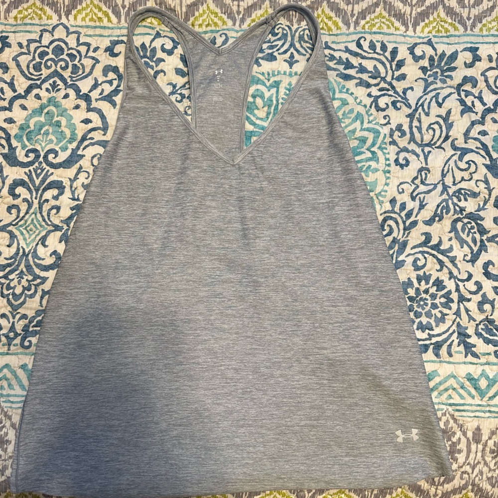 Under Armour Heather Gray Athletic Tank